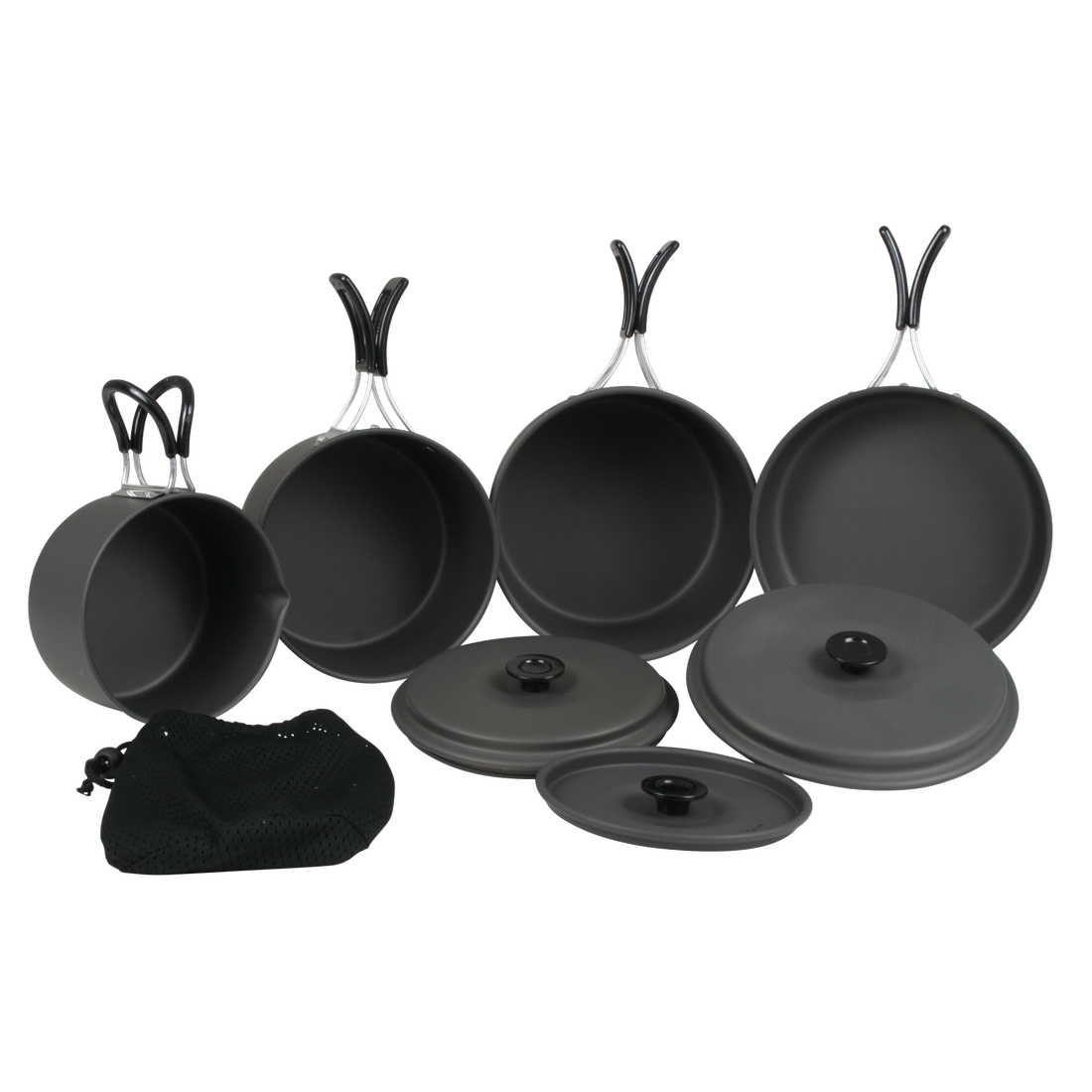 10T Camping Alu pot + crockery set TRIO RANGER 13 piece eBay
